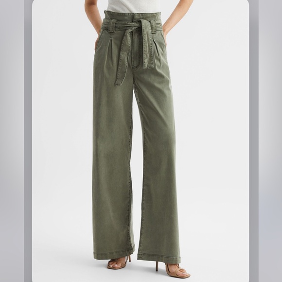 PAIGE Pants - Paige Harper wide leg, high waisted paper bag pants, NWT, 30